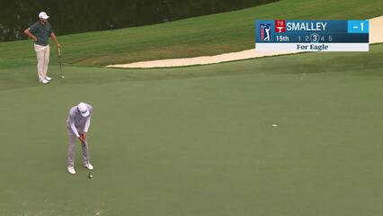 Alex Smalley makes birdie on No. 15 at Wyndham