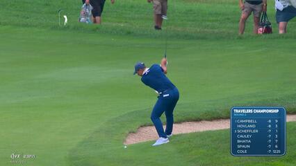Viktor Hovland's 181-yard approach sets up birdie on No. 4 at Travelers