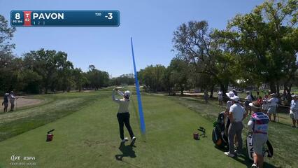 Matthieu Pavon sinks 19-foot birdie putt on No. 8 at Valspar