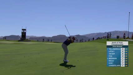 Zachary Bauchou sinks 3-foot birdie putt on No. 10 at Bank of Utah