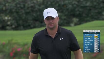 Chris Gotterup sinks 18-foot birdie putt to scare lead at Sony Open