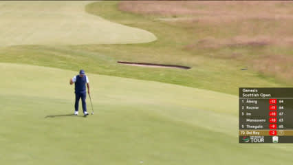 Alejandro Del Rey cards second straight birdie at No. 2 at Genesis Scottish Open