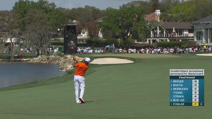 Rickie Fowler hits 135-yard approach to 14 feet, sets up birdie on No. 3 at Arnold Palmer