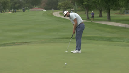 Quade Cummins pours in eagle putt at Utah Championship