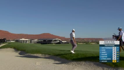 Stephan Jaeger makes birdie on No. 18 at Bank of Utah