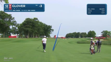 Lucas Glover gets up-and-down from 67 yards for birdie on No. 12 at 3M Open
