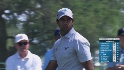 Aaron Rai hits tee shot to 6 feet, sets up birdie on No. 12 at ONEflight Myrtle