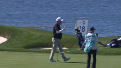 Jeff Sluman makes lengthy putt for birdie at Pure Insurance