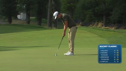 Andrew Putnam drains 9-foot putt for birdie on No. 9 at Rocket Classic