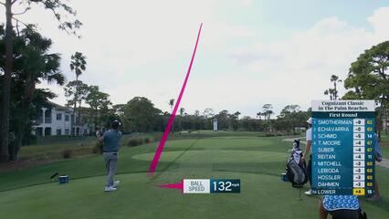 Justin Lower's 206-yard drive leaves 2 feet 9 inches for near ace at Cognizant