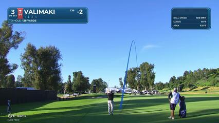 Sami Valimaki hits 136-yard approach to 7 feet, sets up birdie on No. 3 at The Genesis