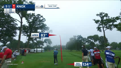 Russell Knox's tee shot gets close and sets up birdie at Rocket Mortgage