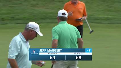 Jeff Maggert makes birdie on No. 18 at DICK'S Open