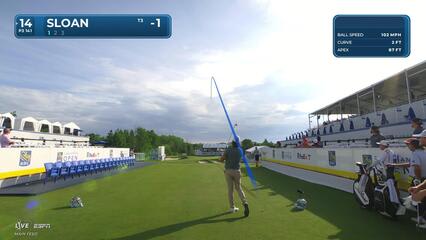 Roger Sloan hits tee shot to 5 feet, sets up birdie on No. 14 at RBC Canadian