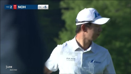 Seung-Yul Noh gets up-and-down to set up birdie at John Deere