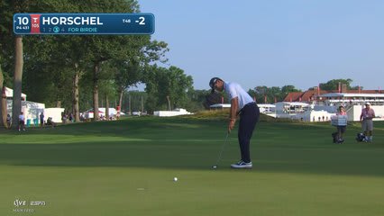 Billy Horschel sinks 13-foot putt for birdie on No. 10 at Rocket Classic