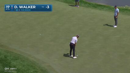 Danny Walker makes birdie on No. 17 at 3M Open