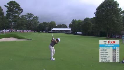 Tommy Fleetwood makes birdie on No. 13 at TOUR Championship