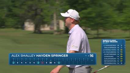 Smalley/Springer makes birdie on No. 2 at Zurich Classic
