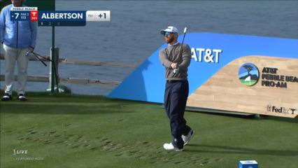 Anders Albertson makes birdie on No. 7 at AT&T Pebble Beach