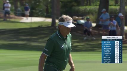 Bernhard Langer holes out for birdie on No. 11 at Chubb Classic