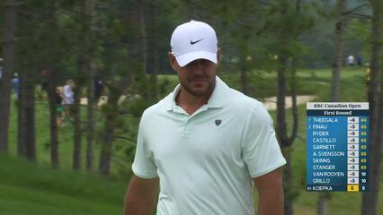 Brooks Koepka drains 17-foot putt for birdie on No. 9 at RBC Canadian