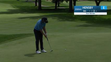 Mark Hensby makes birdie putt at Kaulig Co. Championship