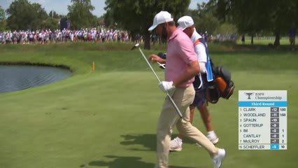 Scottie Scheffler gets up-and-down from 59 yards for birdie on No. 11 at BMW Championship
