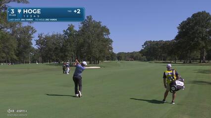 Tom Hoge hits 79-yard approach to 4 feet, sets up birdie at Sanderson Farms