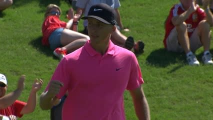 Scott Pinckney's superb birdie chip in on No. 15 at AT&T Byron Nelson
