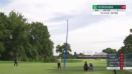 Collin Morikawa's 133-yard approach sets up birdie on No. 14 at BMW Championship