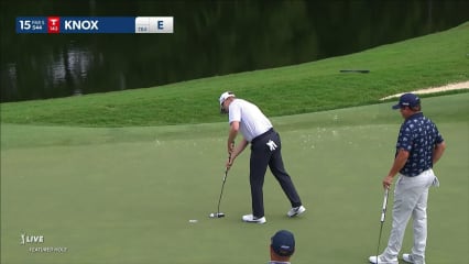 Russell Knox makes birdie on No. 15 at Wyndham