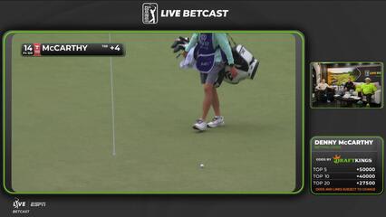 Denny McCarthy sinks 5-foot birdie putt on No. 14 at Truist Championship