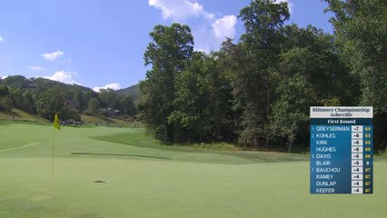 Webb Simpson reaches par-5 No. 8 in two, makes birdie at Biltmore Championship