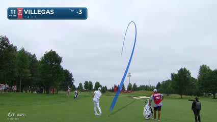 Camilo Villegas's 182-yard approach sets up birdie on No. 11 at 3M Open