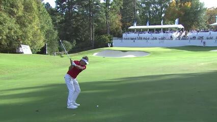 Bernhard Langer makes birdie putt on No. 16 at Dominion Energy Charity Classic