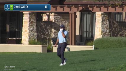 Stephan Jaeger pours in 36-foot birdie putt on No. 1 at Pebble Beach