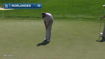 Henrik Norlander makes birdie on No. 12 at 3M Open