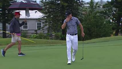 Brian Gay bends in birdie putt at Butterfield Bermuda