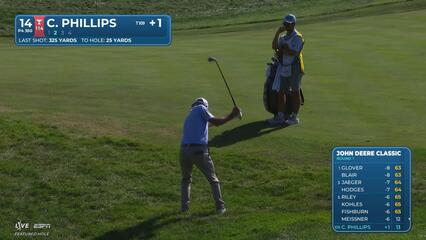 Chandler Phillips makes birdie on No. 14 at John Deere