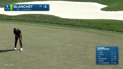 Chandler Blanchet sinks 17-foot birdie putt on No. 7 at Valspar