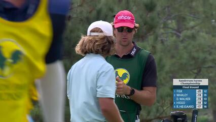 Garrick Higgo hits 156-yard tee shot to 2 feet, nearly aces No. 13 at Sanderson Farms