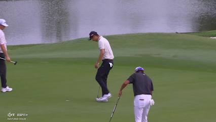 Rikuya Hoshino makes birdie on No. 3 at Zurich Classic
