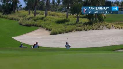 Kiradech Aphibarnrat gets up-and-down for birdie at Corales Puntacana