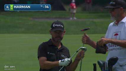 Brian Harman's 183-yard approach sets up birdie on No. 4 at Travelers