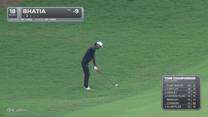 Akshay Bhatia makes birdie on No. 18 at TOUR Championship