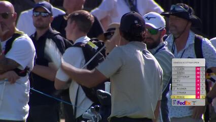Marco Penge makes birdie on No. 5 at Genesis Scottish Open
