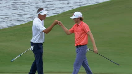 Will Wilcox ends his day with long birdie conversion at Zurich