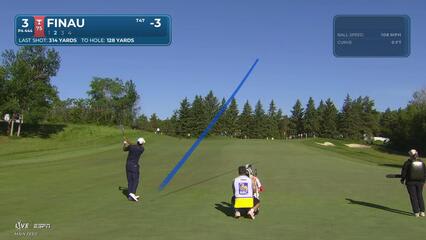Tony Finau sinks 23-foot birdie putt on No. 3 at RBC Canadian