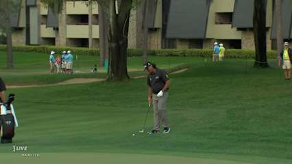 Pat Perez chips it close to set up birdie at Valspar